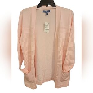 NWT Karen Scott | jersey cardigan Pink Blush